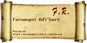 Fernengel Róbert névjegykártya