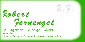 robert fernengel business card